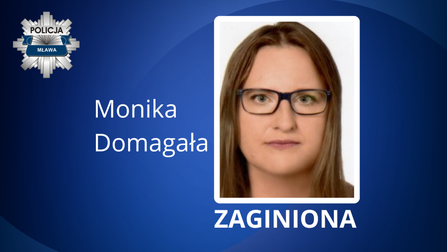 Zaginęła 47-letnia mieszkanka Mława. Policja apeluje o pomoc do wszystkich, którzy mogą pomóc w ustaleniu miejsca pobytu kobiety